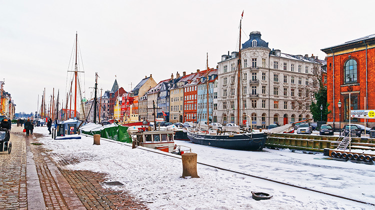 Nyhavn i frostvejr