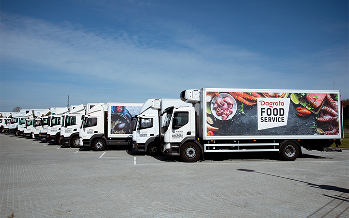 Lastbiler fra Dagrofa Foodservice