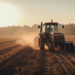 Traktor i mark