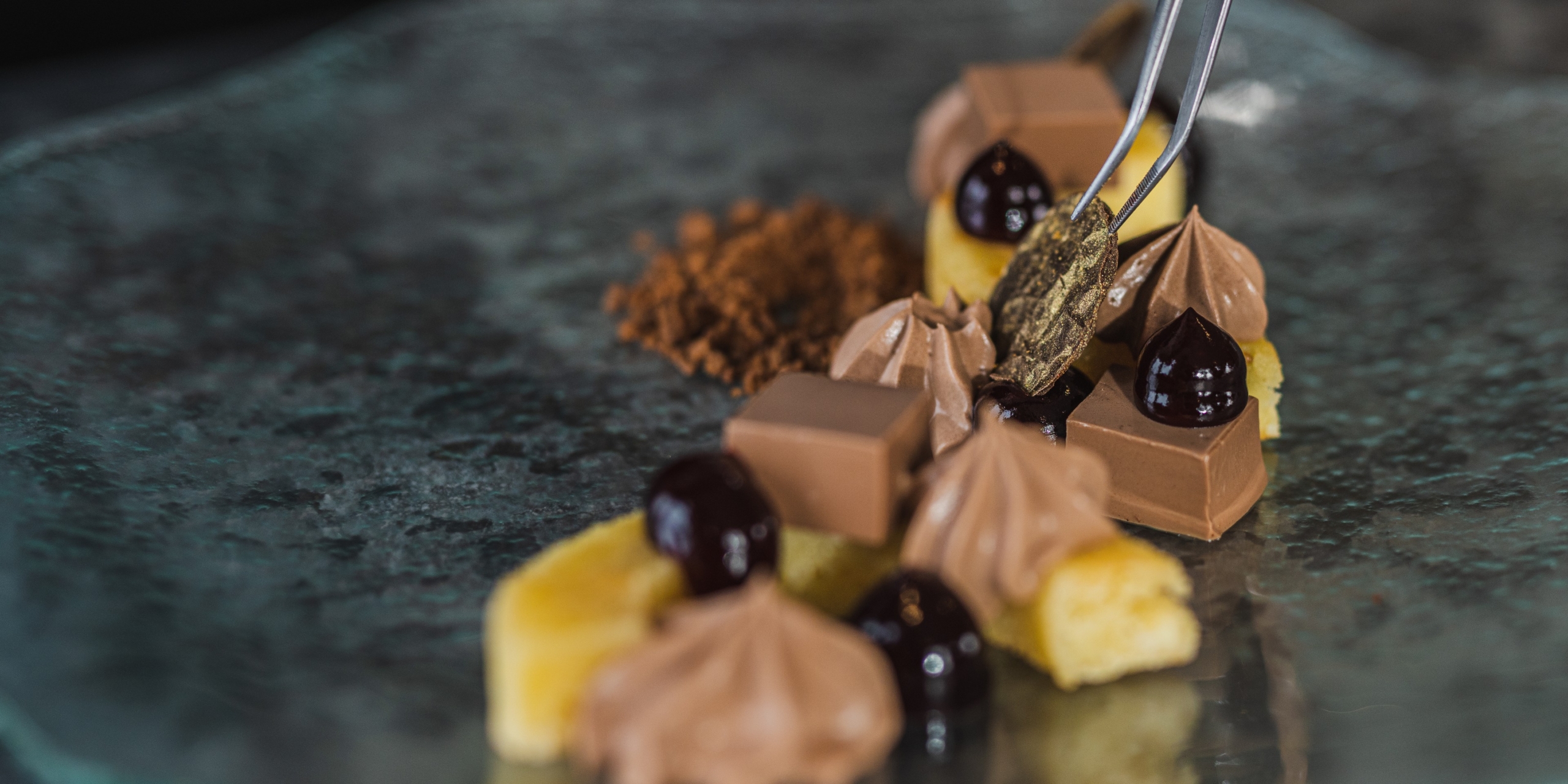 Lækker chokolade dessert fra Knudhule Badehotel