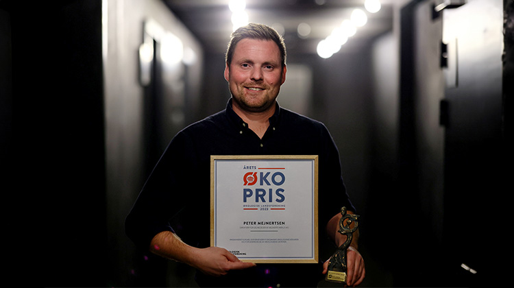 Peter Mejnertsen med diplom for årets økopris